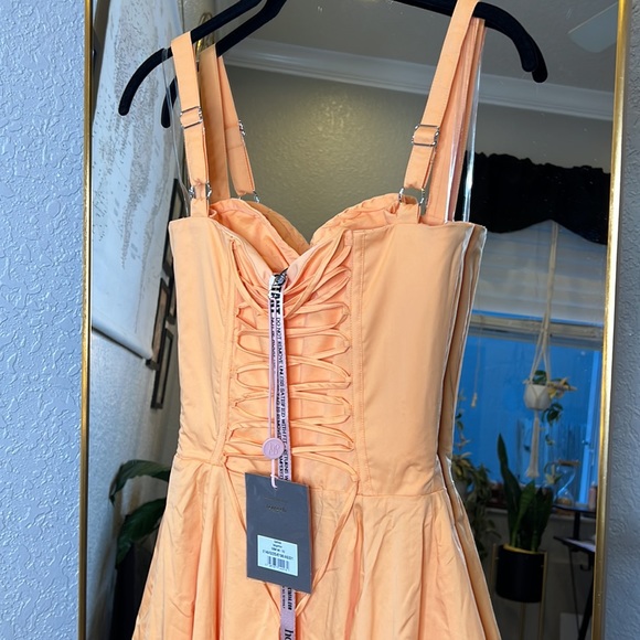 HOUSE OF CB 'Carmen' Tangerine Bustier Sundress NWOT - Picture 12 of 12